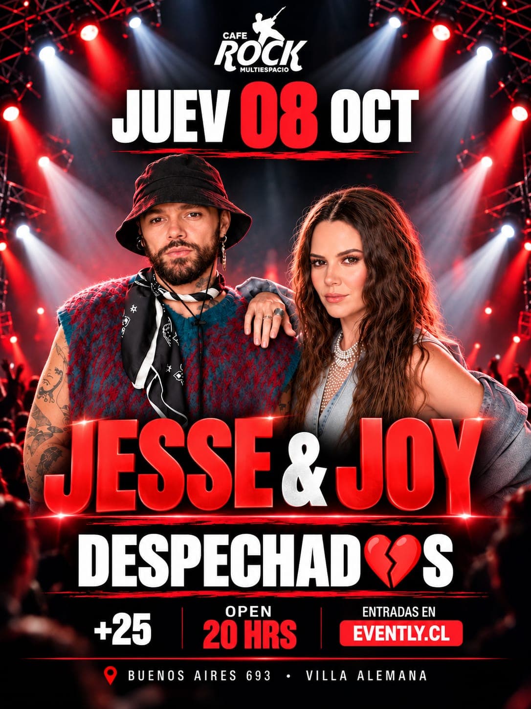 Jueves 8 Fiesta Despechadas Tributo a Jesse Y Joy image