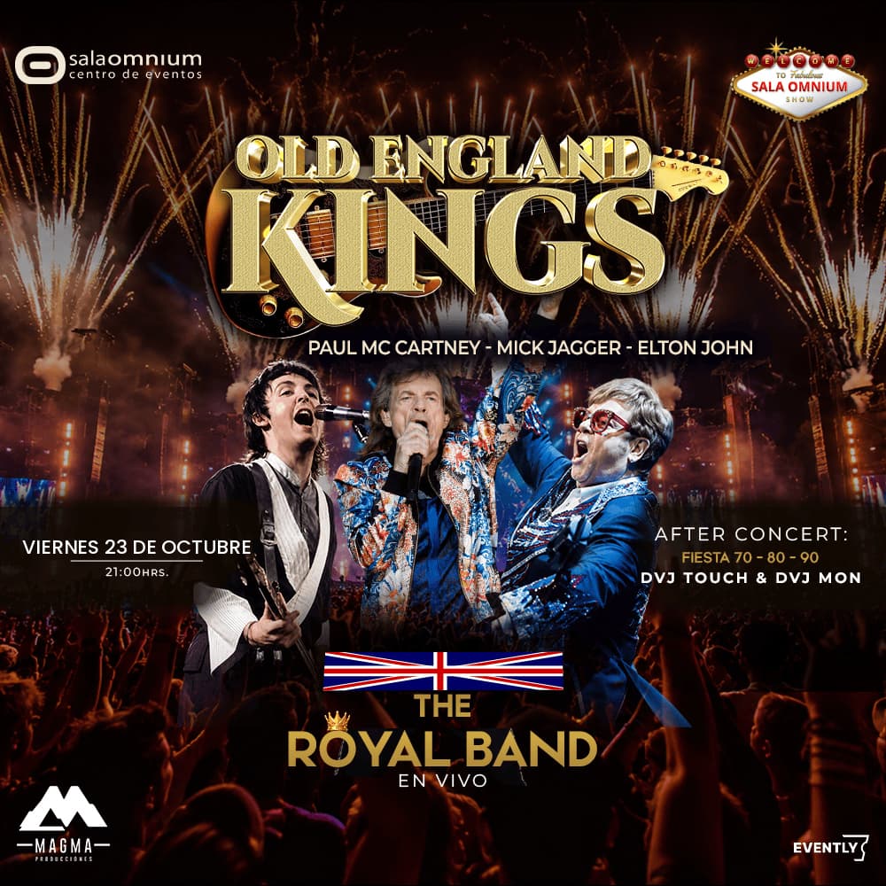 OLD ENGLAND KINGS ✨ & The Royal Band 🎶 ★ McCartney ★ Mick Jagger ★ Elton John + FIESTA 70-80-90 ★ image