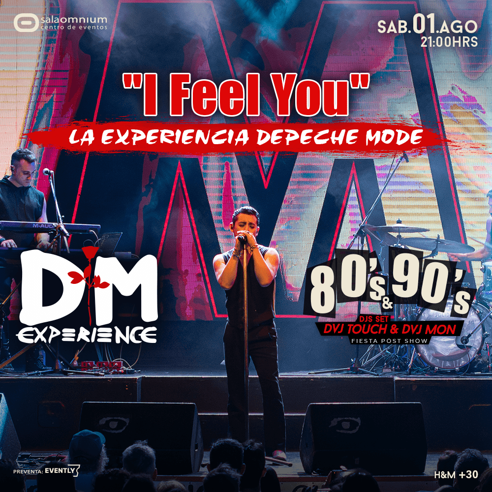 DM EXPERIENCE - Tributo DEPECHE MODE + Fiesta 80-90 - Sala Omnium