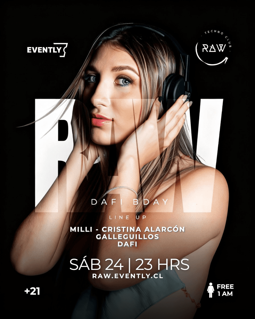 RAW • DAFI BDAY 🖤🥂 Sábado 24 Octubre image