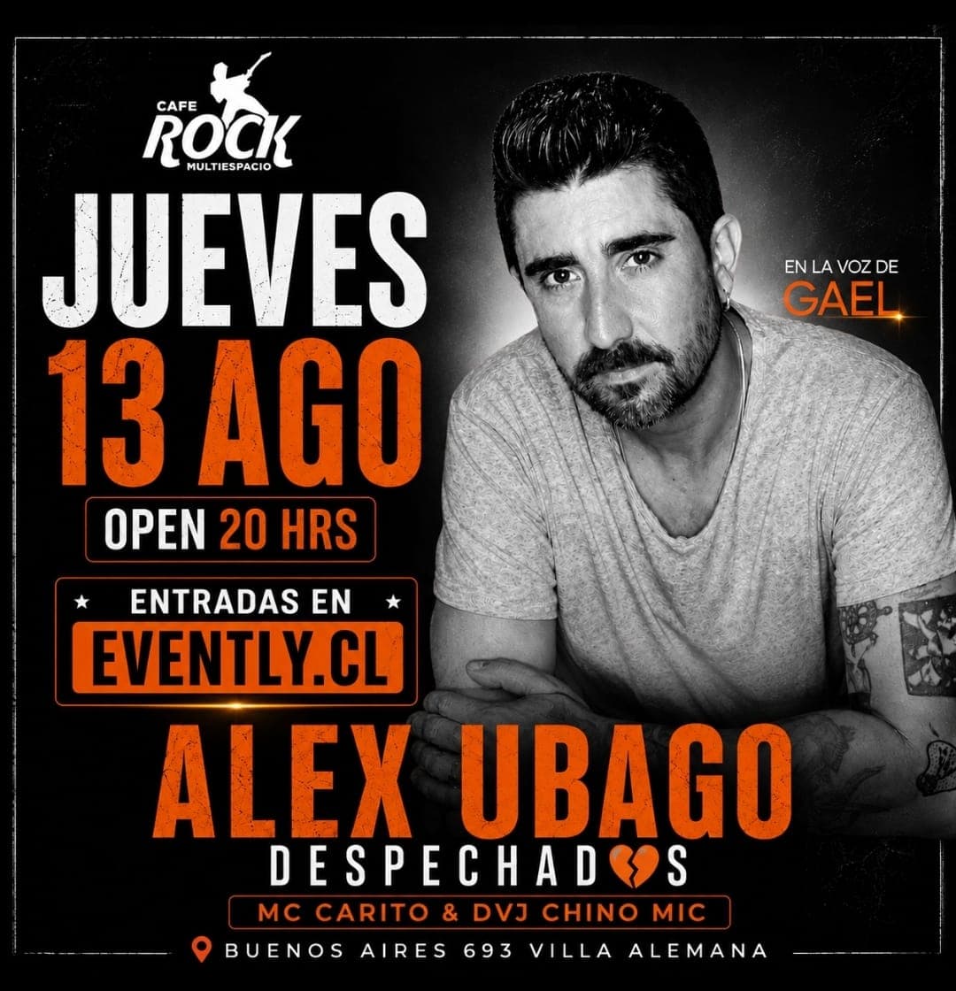 Jueves 13 Fiesta Despechadas Tributo Alex Ubago image