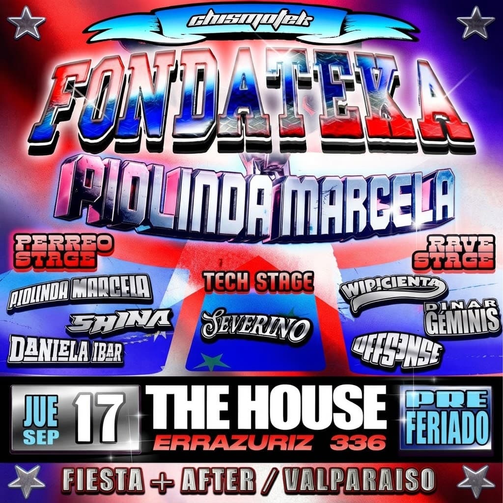 LA CHISMOTEKA en VALPO presenta: FONDATEKA feat PIOLINDA MARCELA / Fiesta + After  image