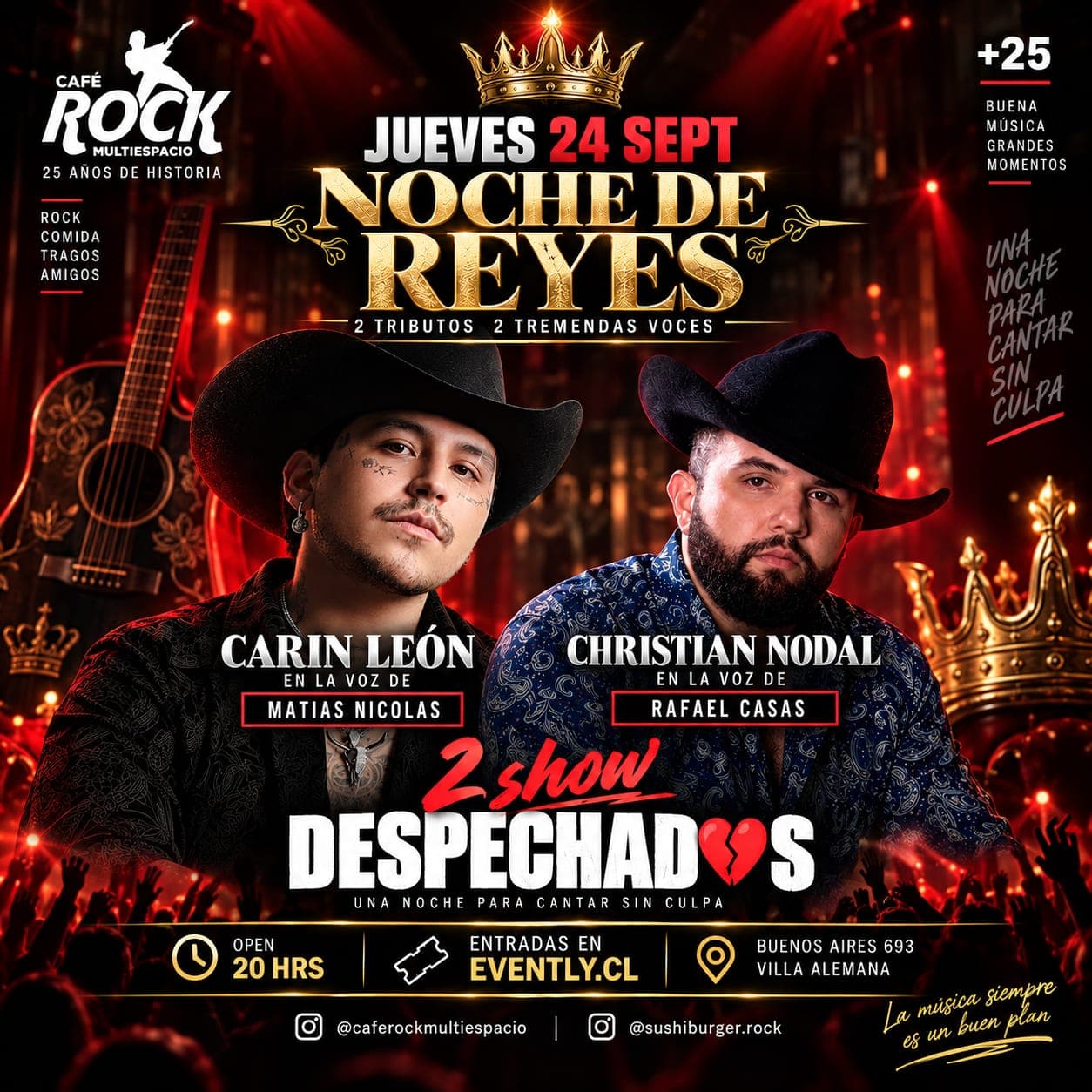 Jueves 24 fiesta despechadas tributo a Carin Leon VS Christian Nodal image