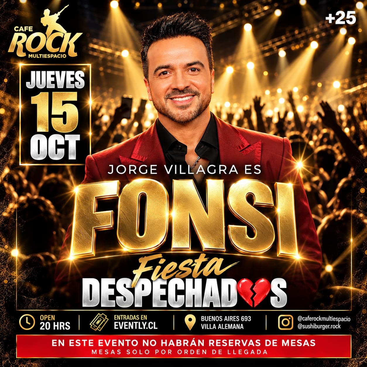 JUEVES 15 FIESTA DESPECHADAS TRIBUTO A FONSI image