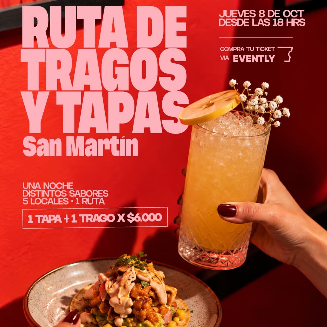 Ruta de Tragos y Tapas San Martín - Viña del Mar image