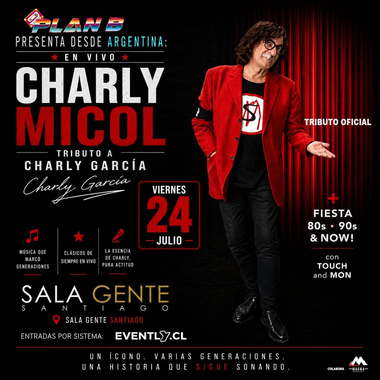 ★ CHARLY GARCÍA by Charly Micol 🇦🇷 🎹 Tributo Oficial + Fiesta 80-90-00 ★ SALA GENTE ★ image