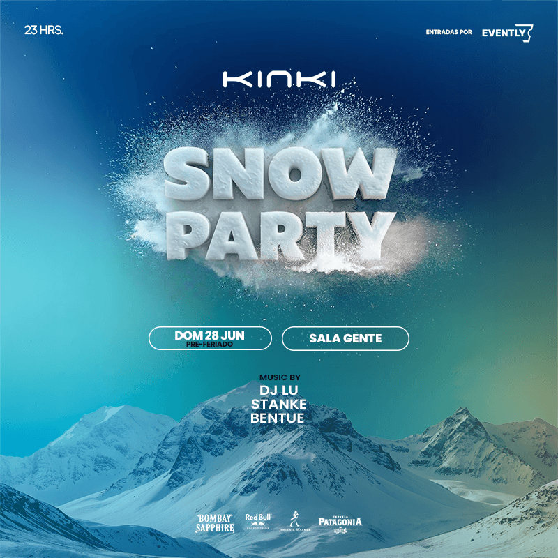 ❄️ KINKI SNOW PARTY ❄️ - SALA GENTE 🎿 | DOMINGO 28 JUN (Lunes Feriado)  image