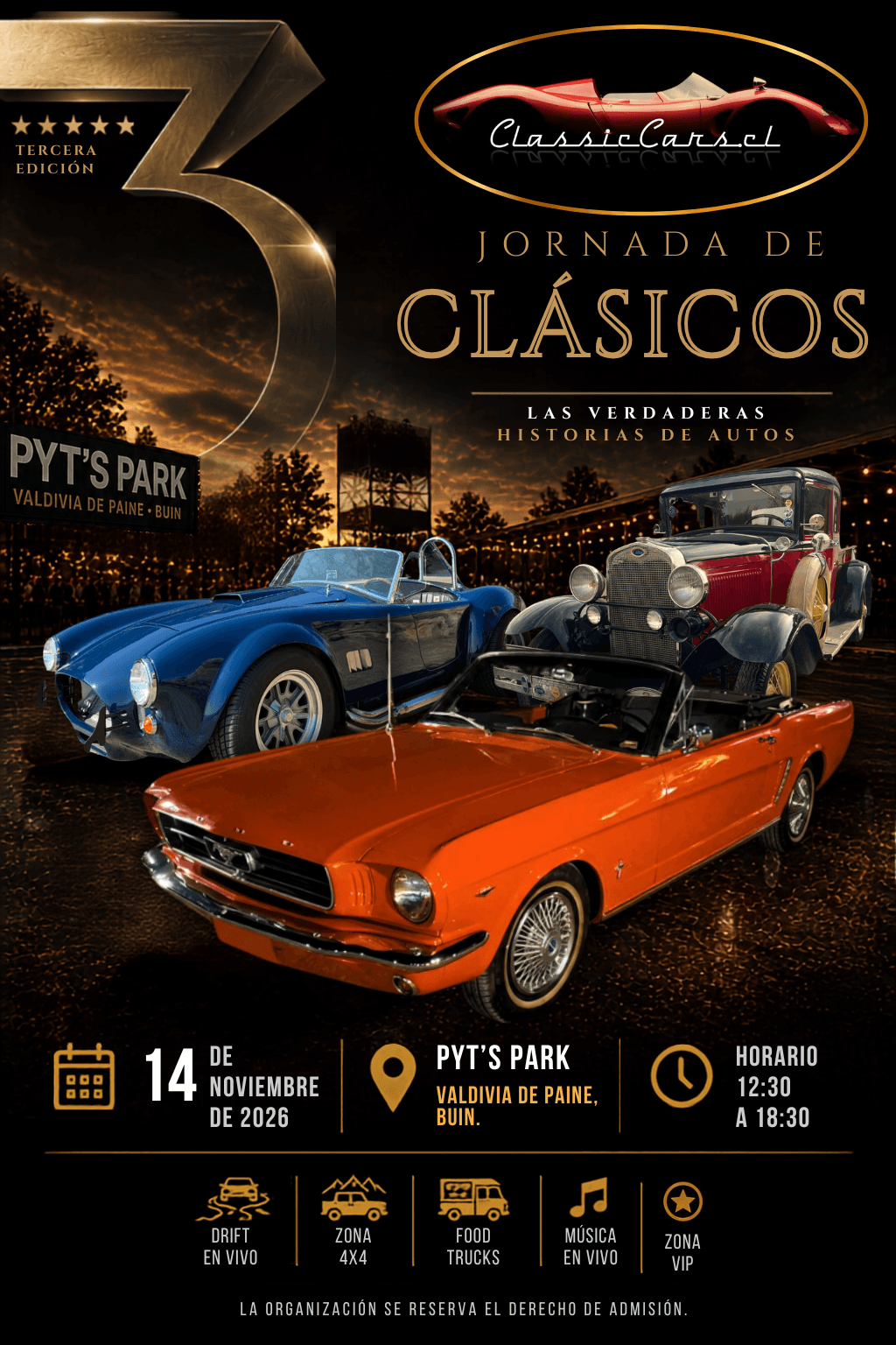 3ª Jornada de Clásicos by ClassicCars.cl  image
