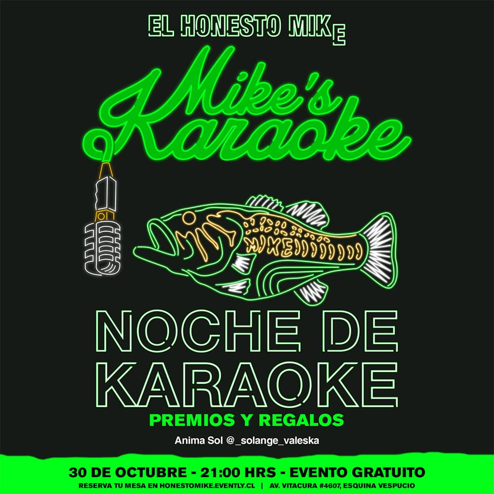 Mike's Karaoke : Noche de Karaoke en Vitacura  image