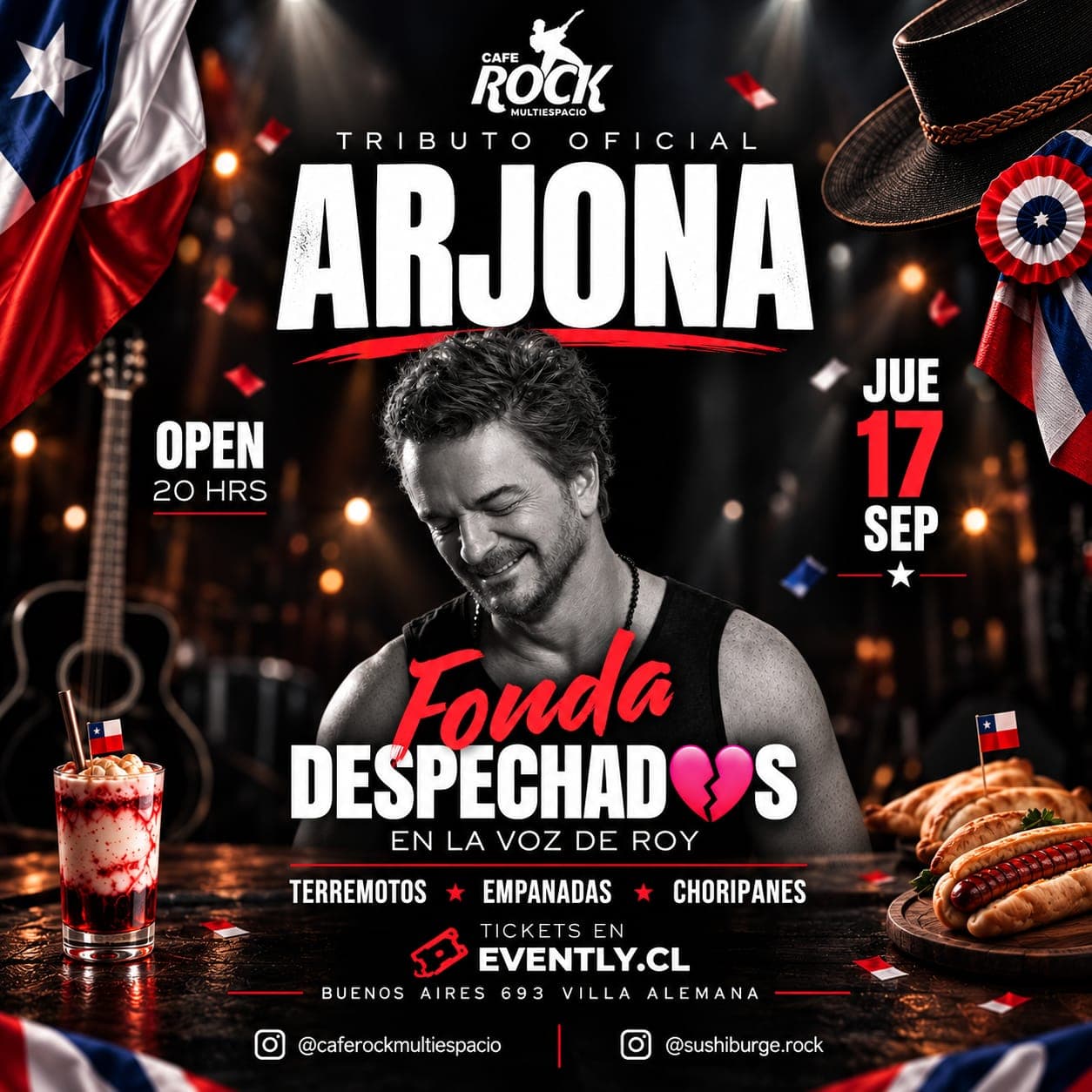 Jueves 17 Fonda Despechadas Tributo A Ricardo Arjona image