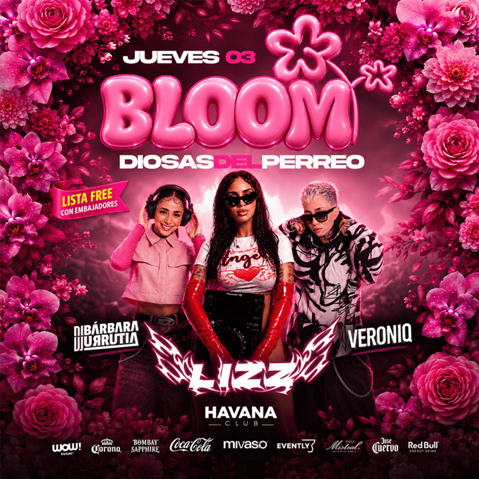 BLOOM🌸 3 Septiembre - Diosas del Perreo image