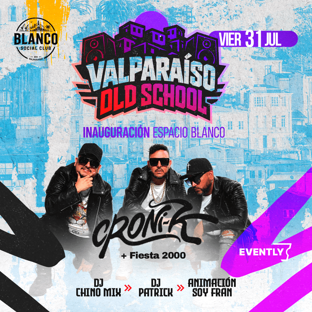 INAUGURACIÓN ESPACIO BLANCO 🔥 CRONI-K en Vivo | Valparaíso Old School image