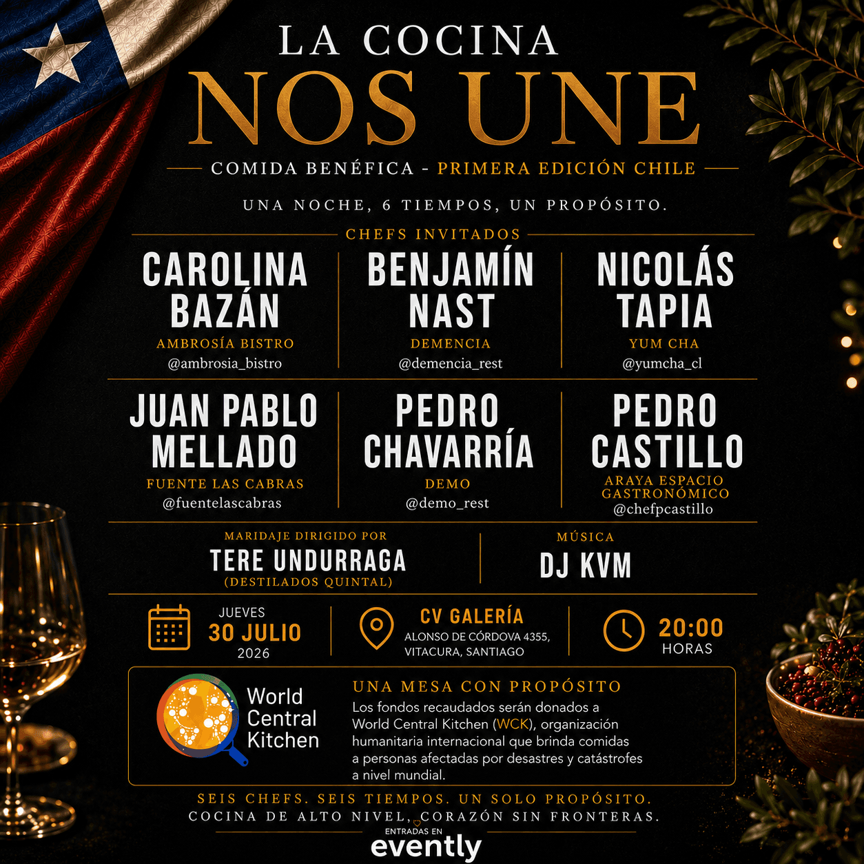 La Cocina se une por Chile