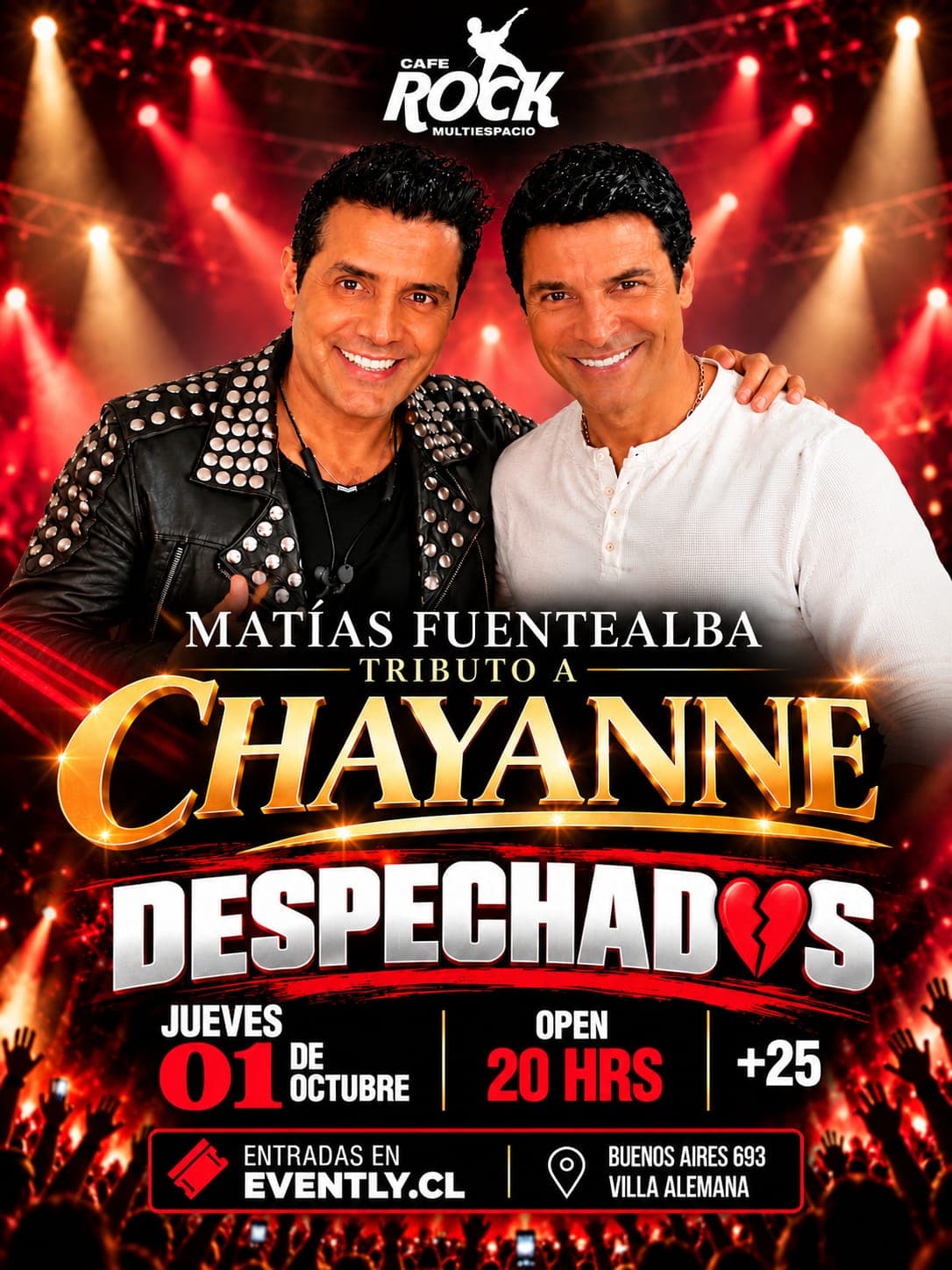 Jueves 1 Fiesta Despechadas Tributo A Chayanne  image