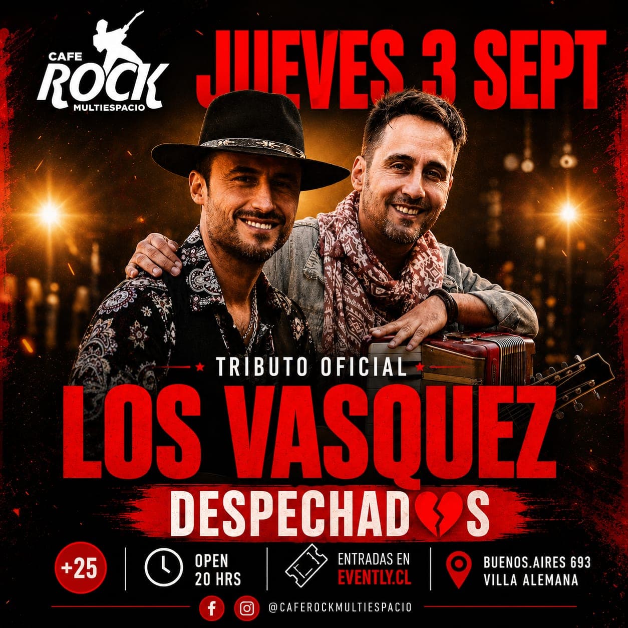 Jueves Fiesta Despechadas Tributo A Los Vásquez  image