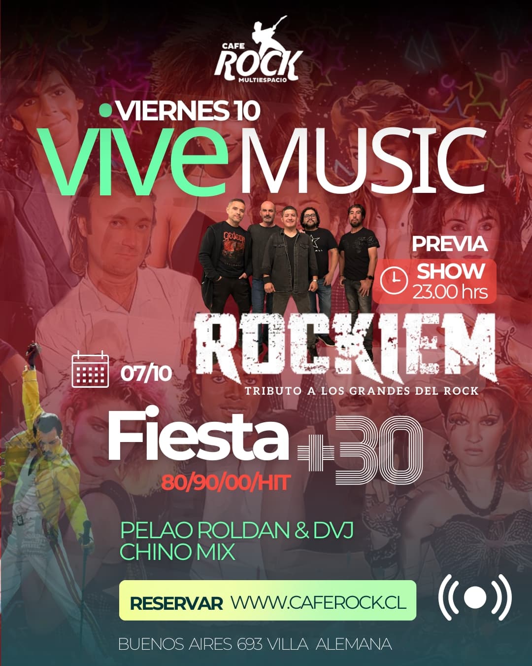 Viernes Rockiem En Vivo Más Fiesta  image