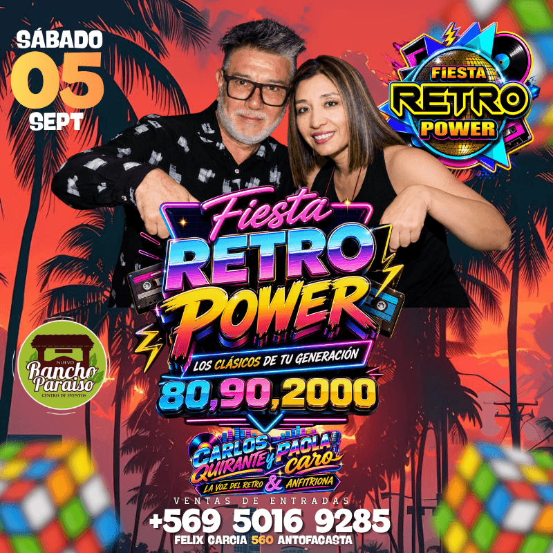 FIESTA RETRO POWER SEPTIEMBRE