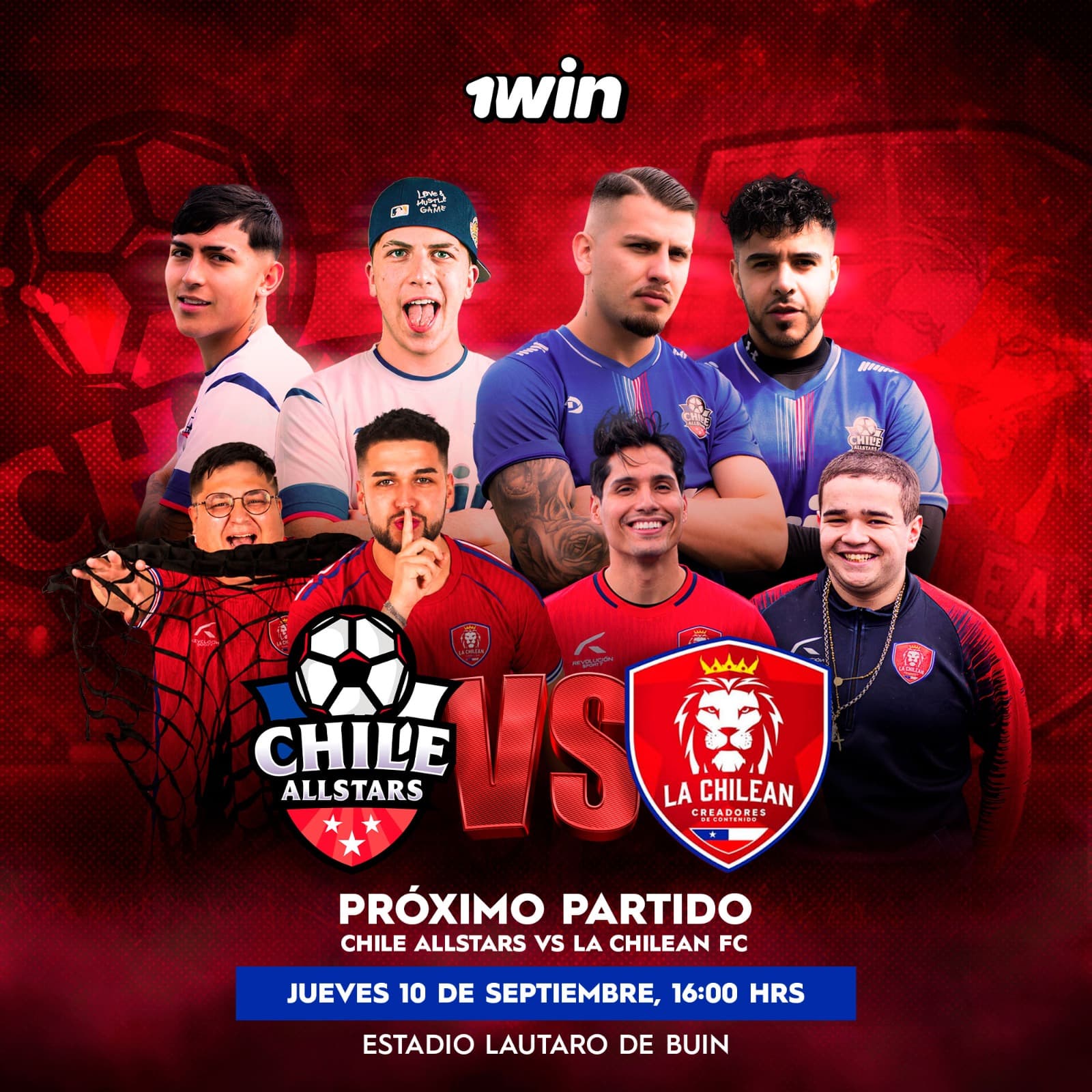 1WIN Chile AllStars VS La Chilean FC image