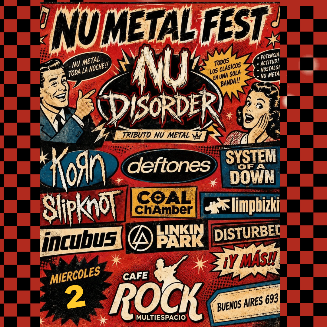 MIERCOLES 2 NOCHE NU METAL  image