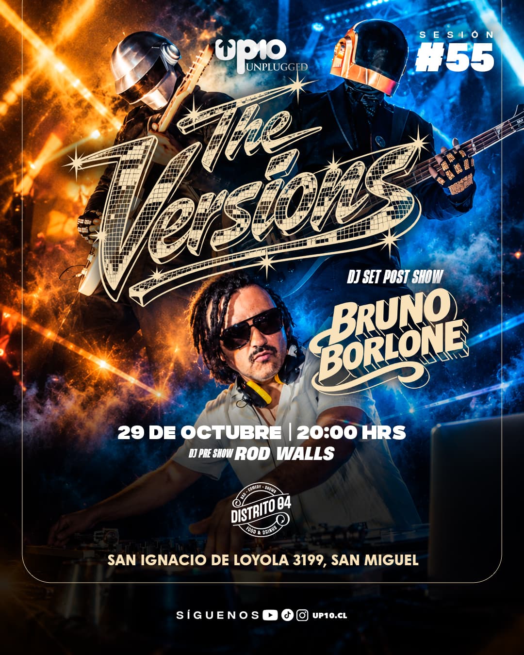 THE VERSIONS, BRUNO BORLONE | UP10 UNPLUGGED | DISTRITO 04 image