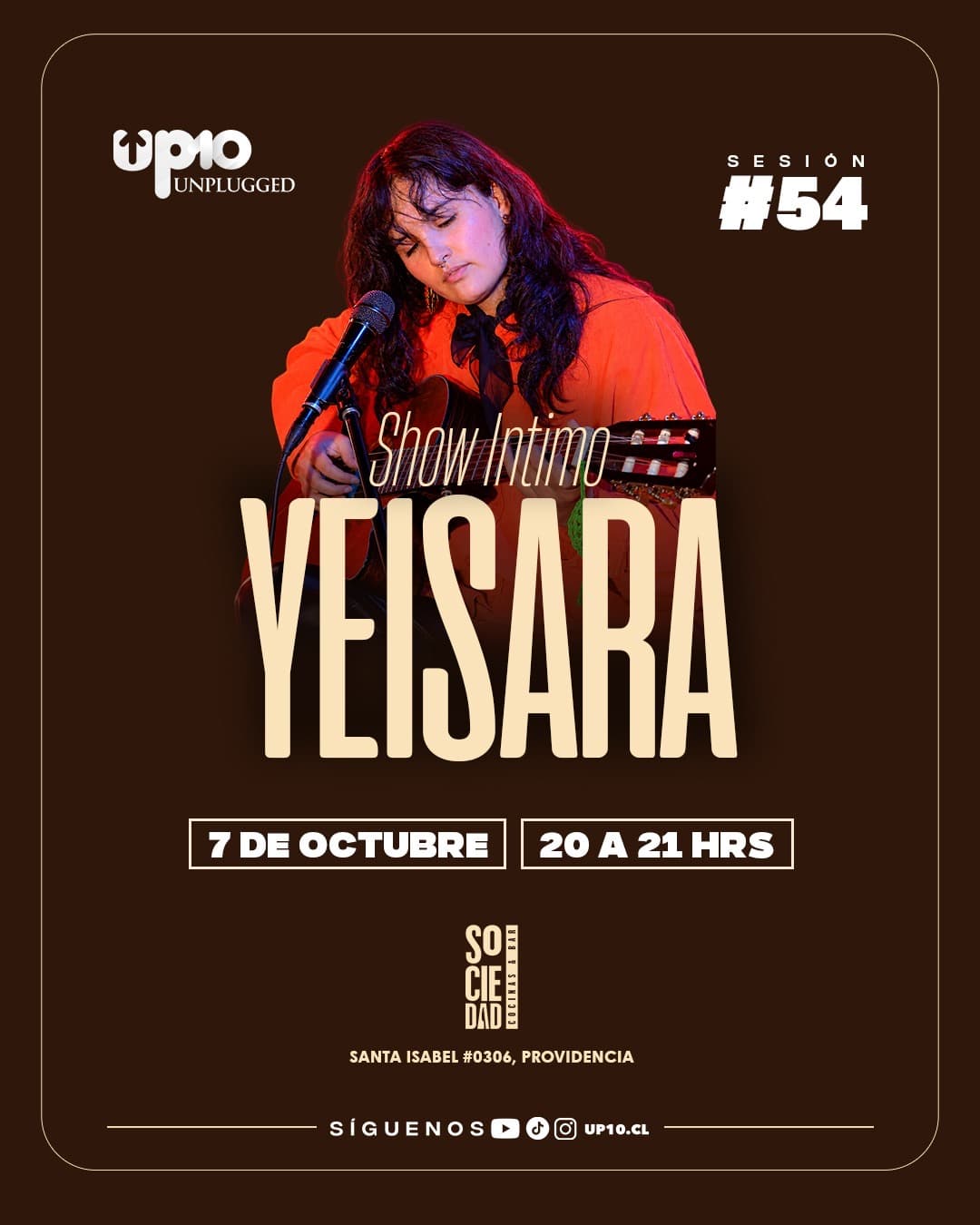 YEISARA | UP10 UNPLUGGED | BAR SOCIEDAD image