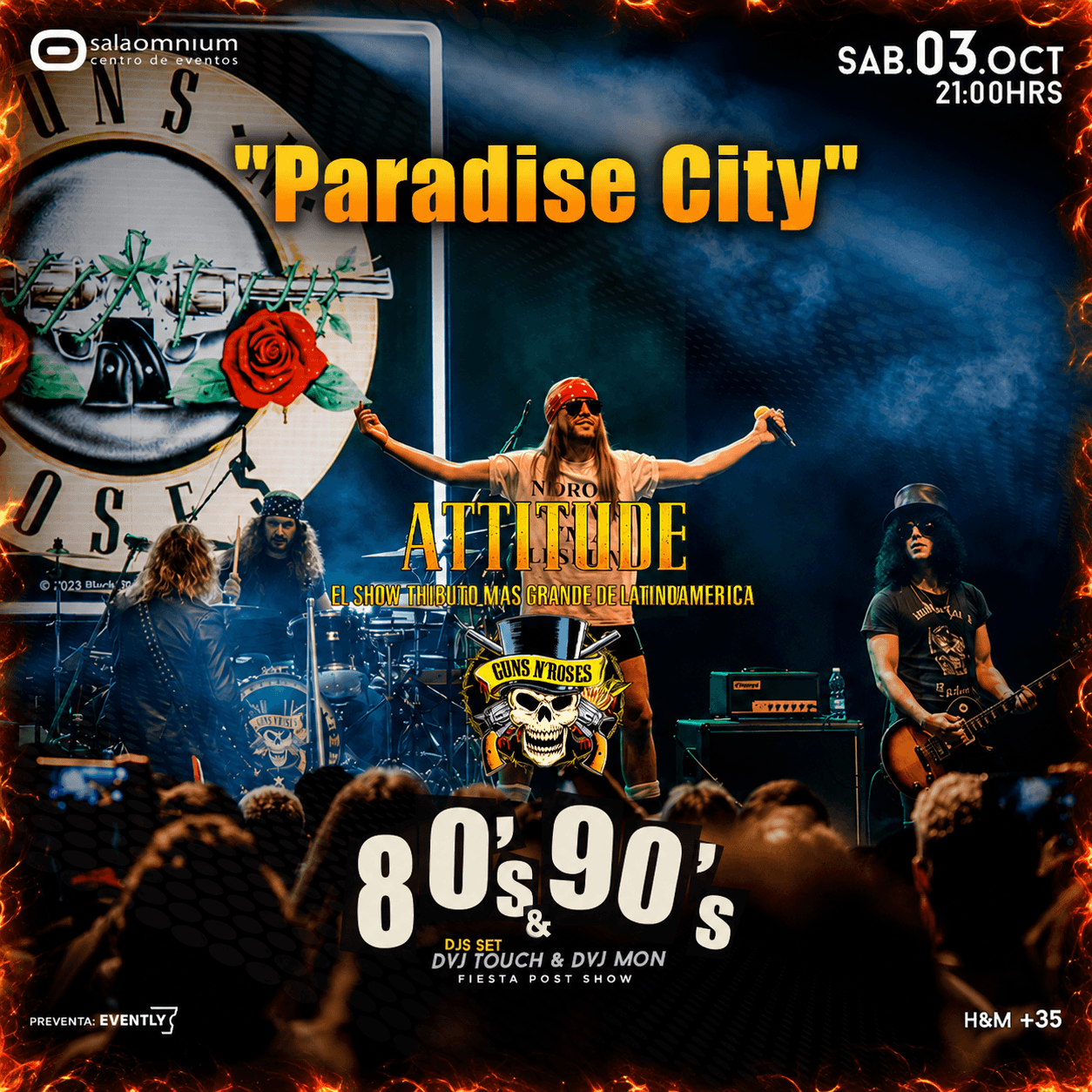 ATTITUDE * The GUNS N' ROSES Experience 🎸 + Fiesta 80-90 * Sala Omnium image