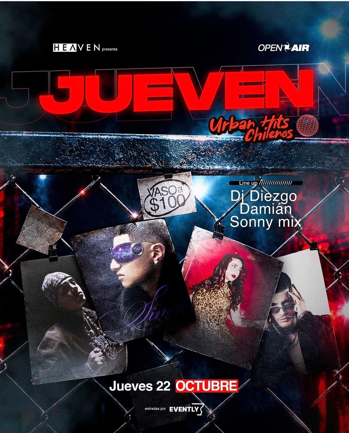 JUEVEN URBAN HITS CHILENOS - DJ DIEZGO & DAMIAN image
