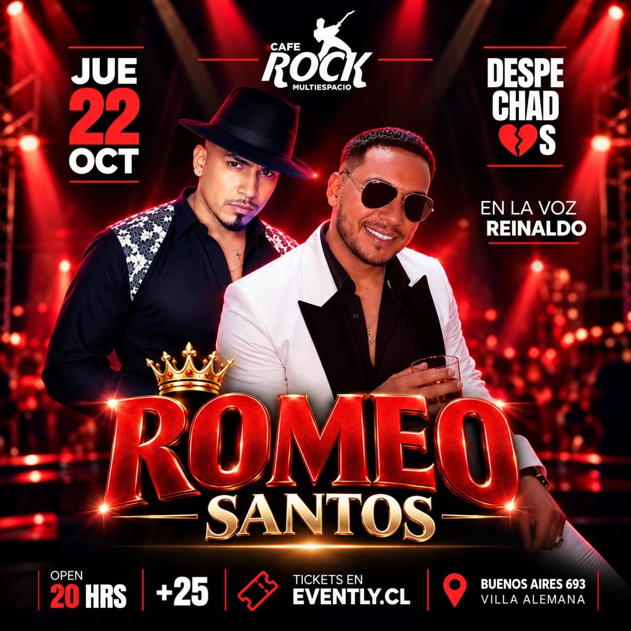 Jueves 22 Fiesta Despechadas Tributo Romeo Santos  image