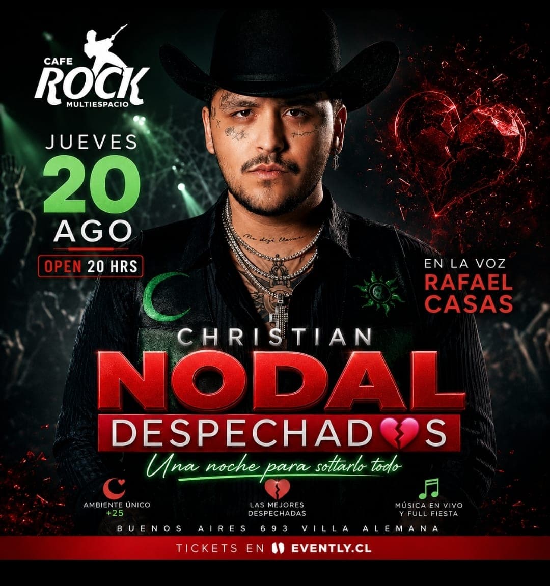Jueves 20 Fiesta Despechadas Tributo A Christian Nodal image